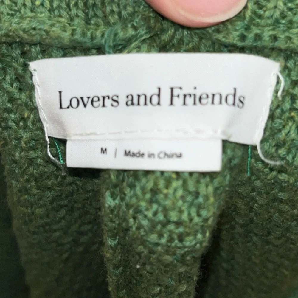 Lovers And Friends Green Textured Knit Shorts with Drawstring Waist Medium - Picture 6 of 7